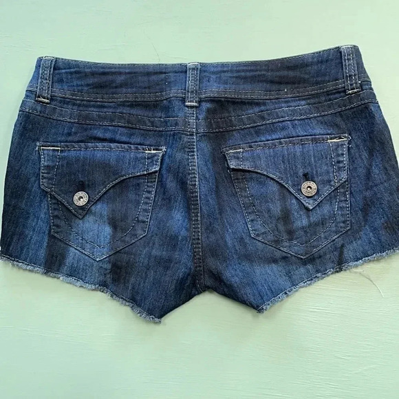 Bongo Jean shorts Juniors size 9 Frayed hem Retro - Picture 4 of 8
